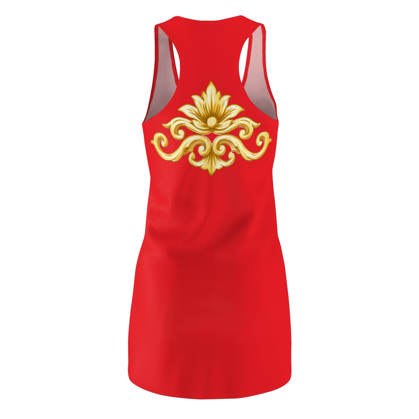 Elegant Baroque Racerback | Gold Ornament Racerback Kleid