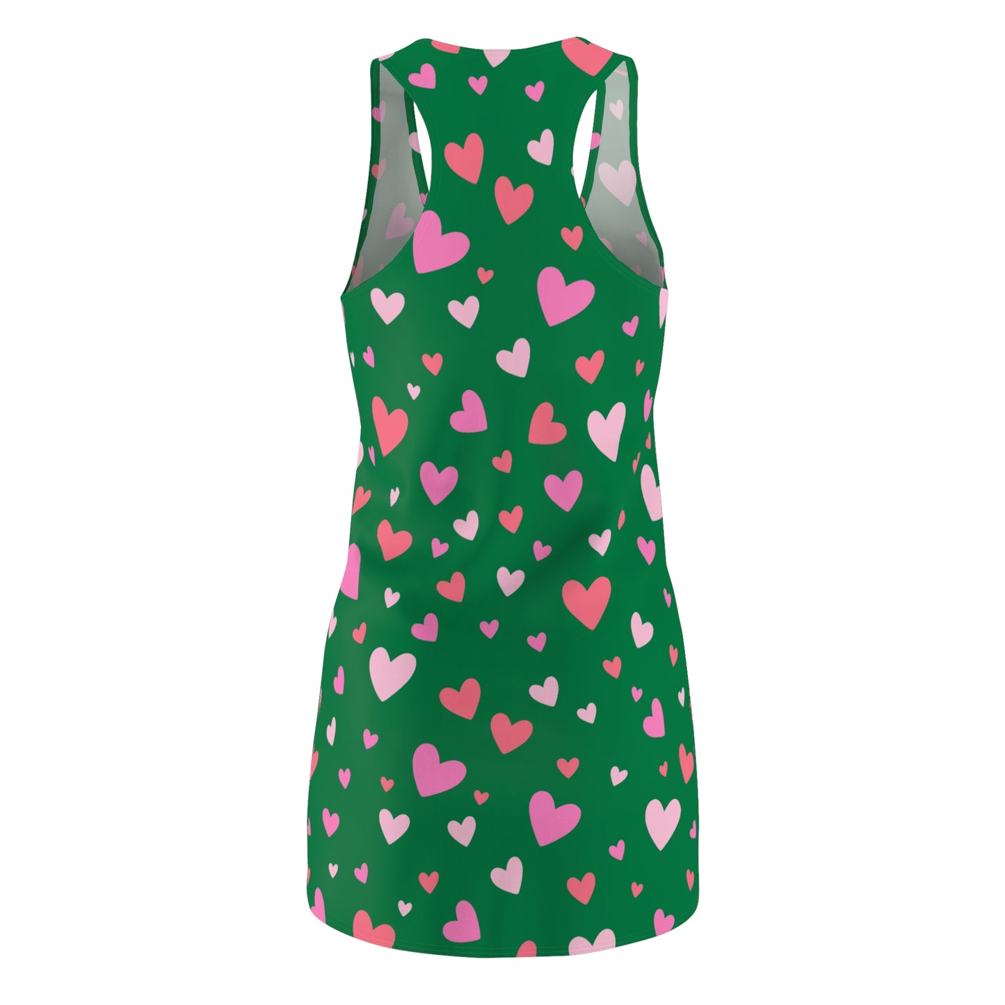 Pink Herz Racerback Kleid – Verspieltes Sommerkleid in grün
