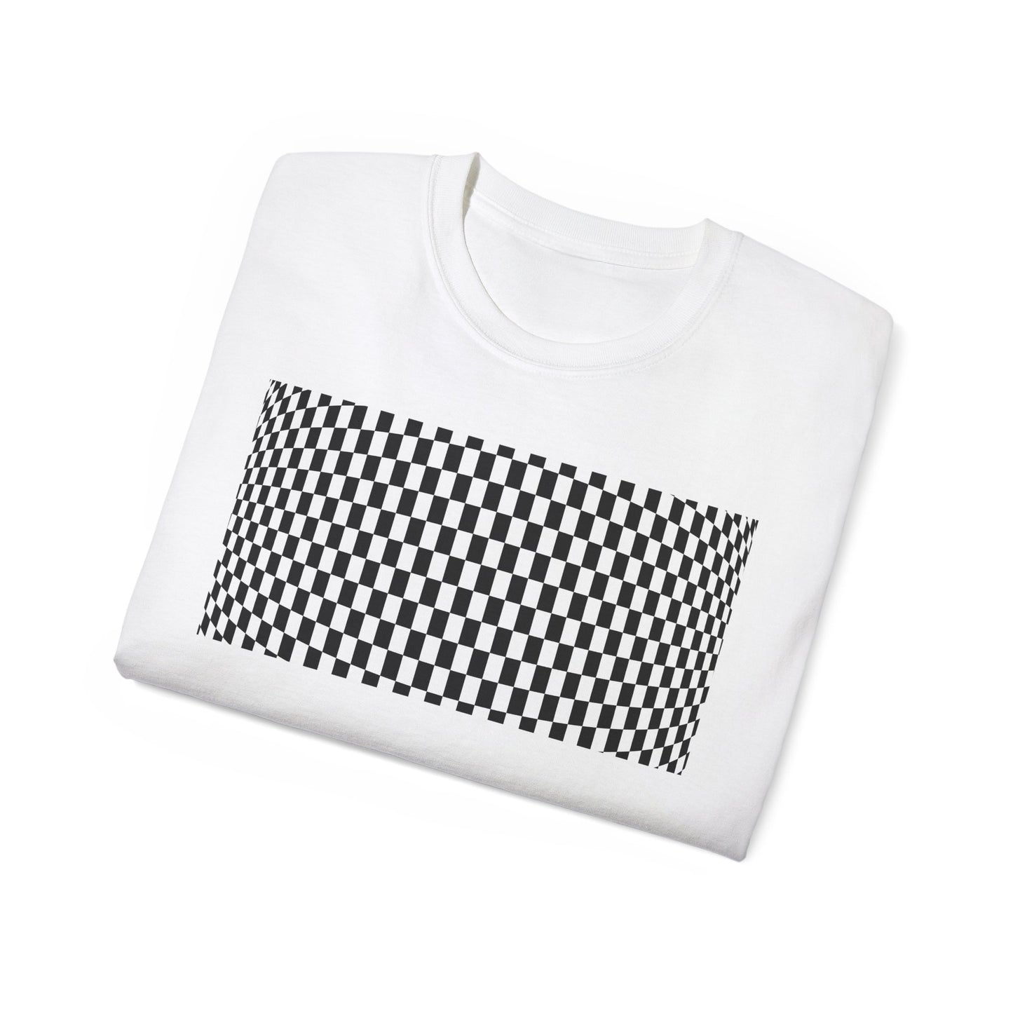 Black White Checkerboard T-Shirt – Retro Streetwear Tee