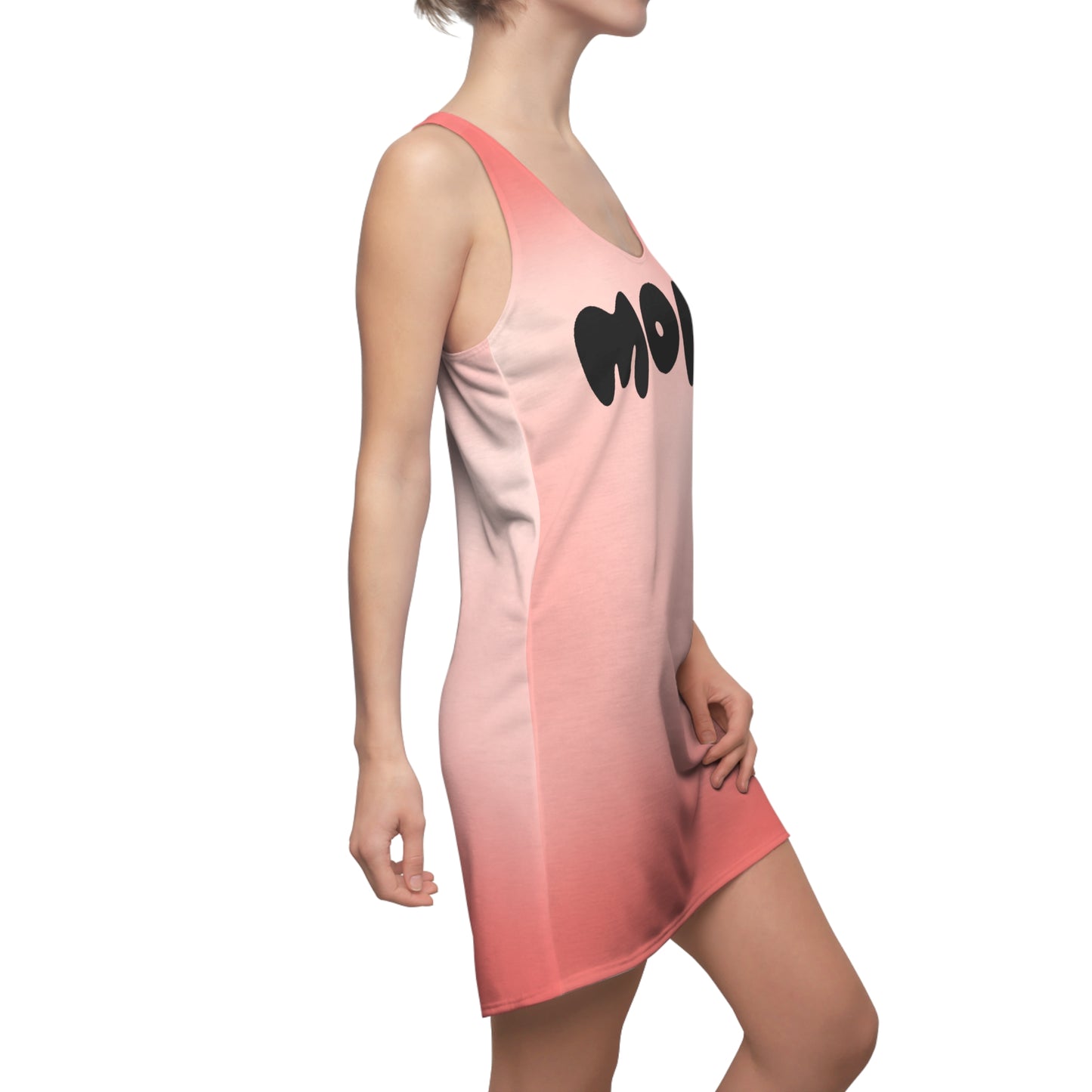 Ombre Mom Racerback Kleid – Bequemes Gradient Kleid