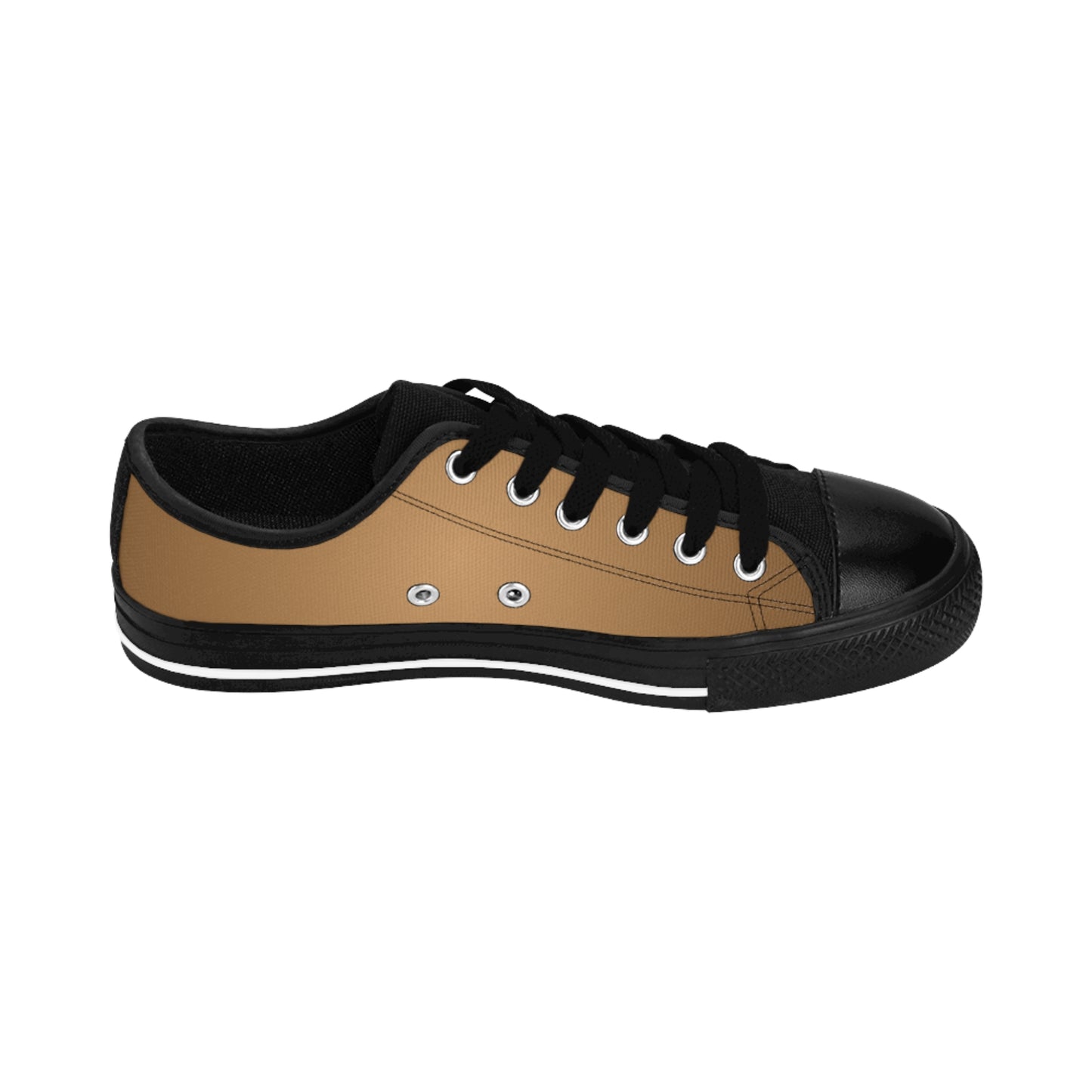 Beige Gradient Canvas Sneakers Women Casual Lace-Up Shoes