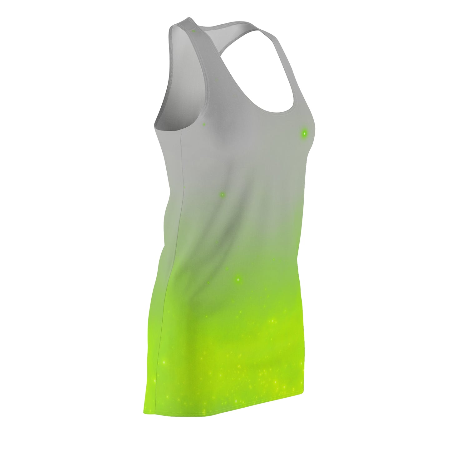 Racerback Kleid mit Grau-Grün Farbverlauf – leicht & sommerlich