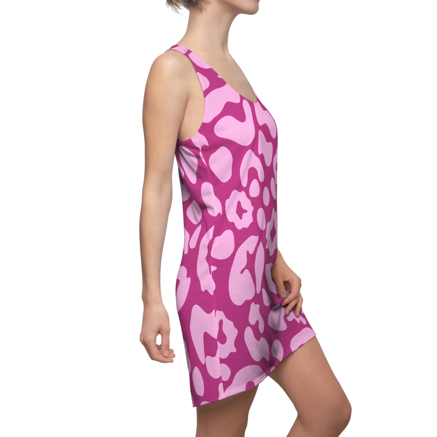 Pink Leopard Racerback Kleid – Trendiges Sommerkleid