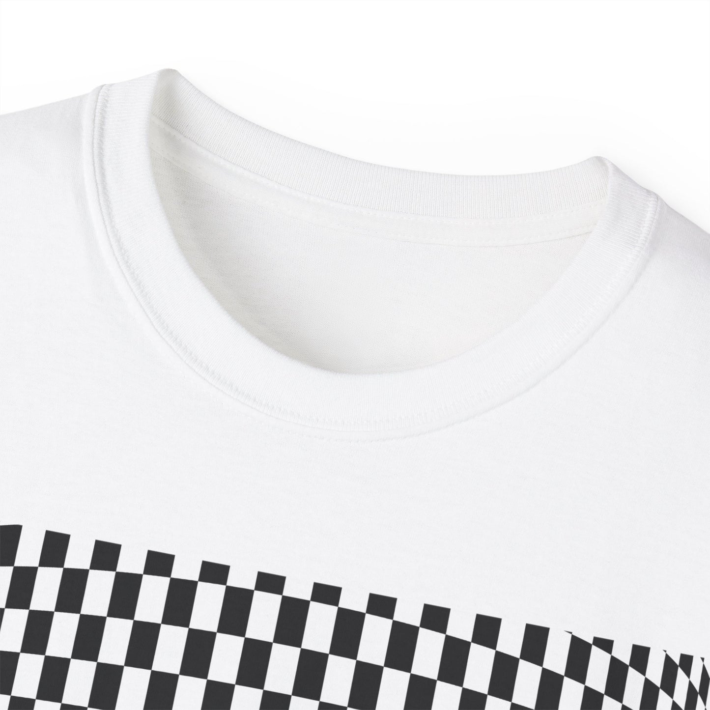 Black White Checkerboard T-Shirt – Retro Streetwear Tee