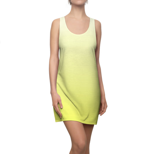 Grünes Racerback Kleid mit Farbverlauf modern & sommerlich