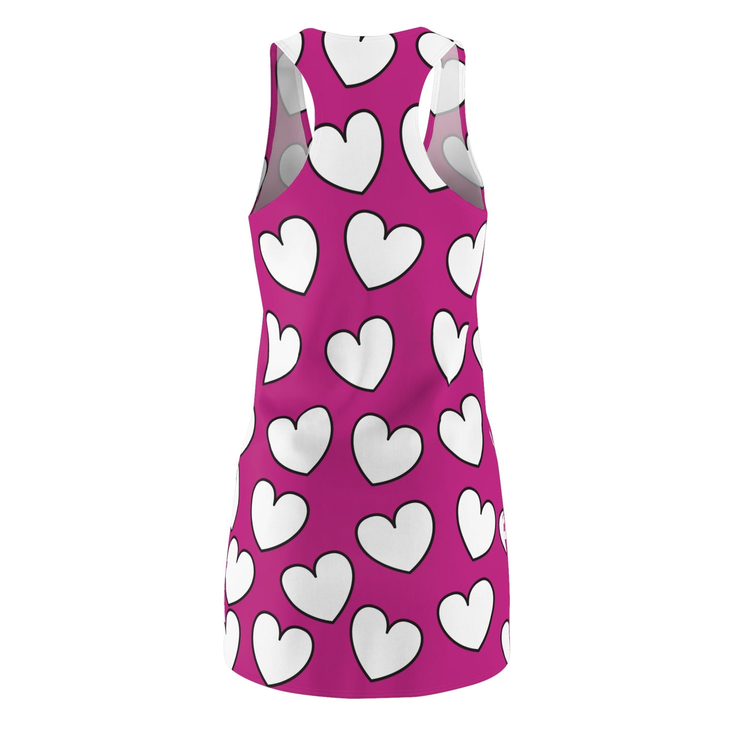 Racerback Kleid mit Herzmuster – Verspieltes Sommerkleid