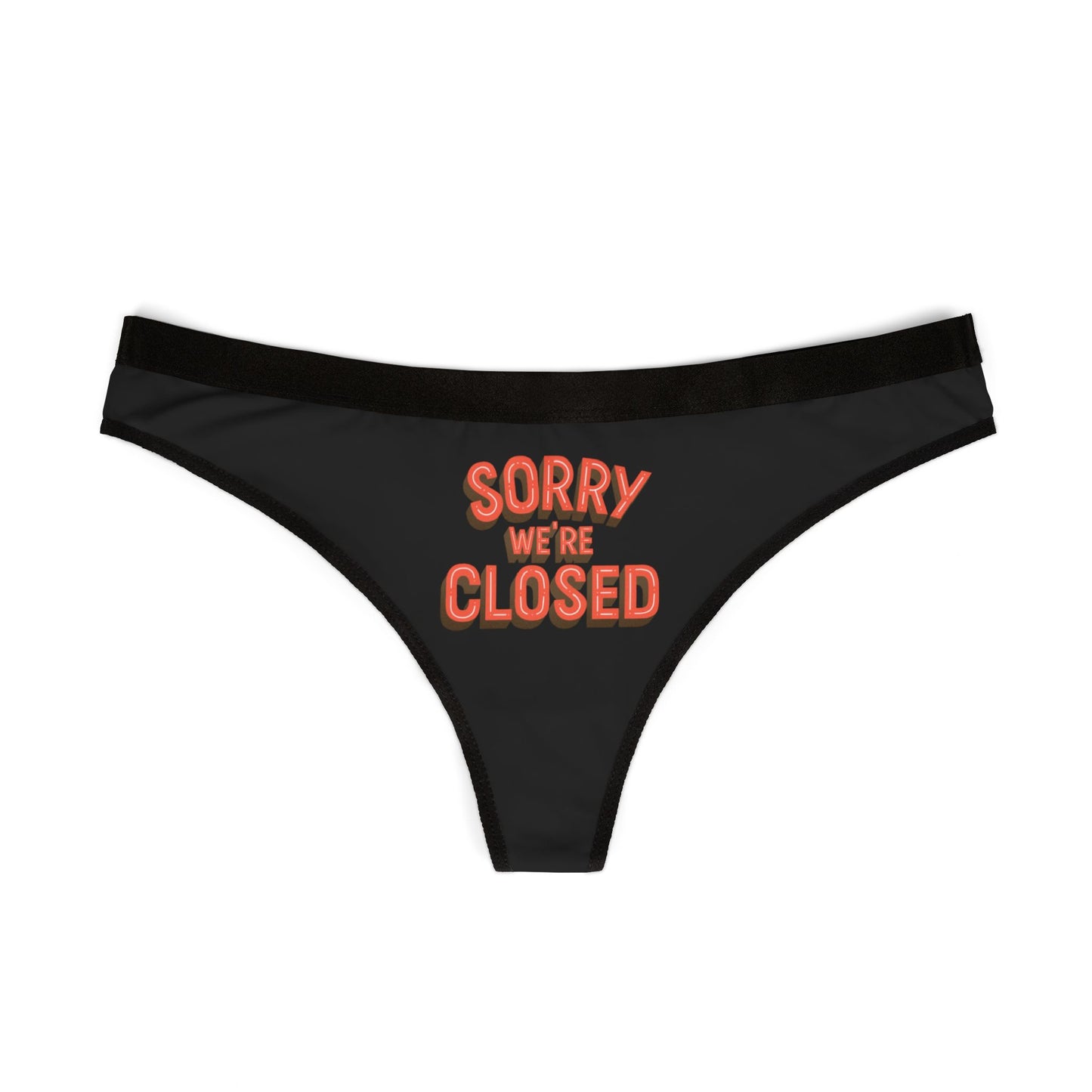 Damen Thong Unterwäsche Sorry Closed Lustige Slips MauserDesign