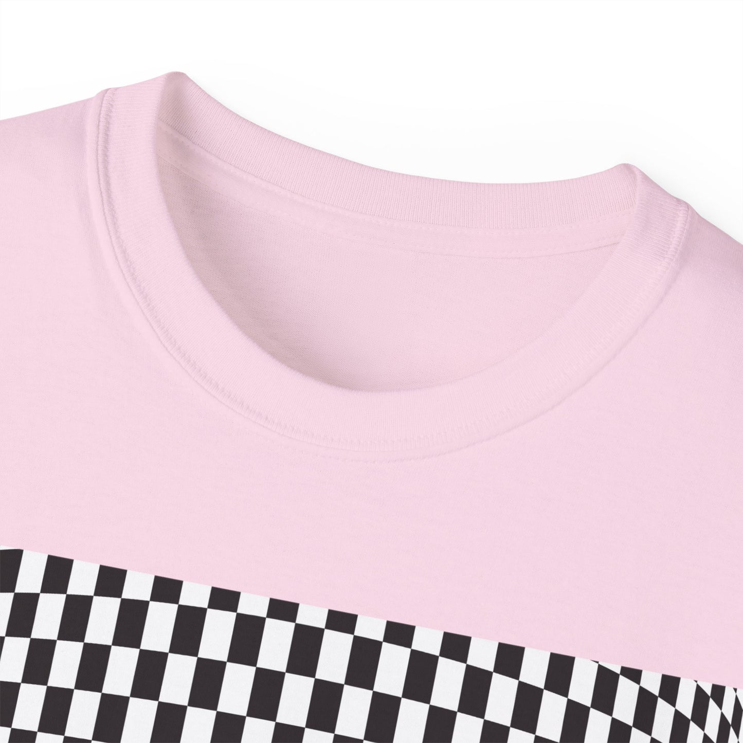 Black White Checkerboard T-Shirt – Retro Streetwear Tee