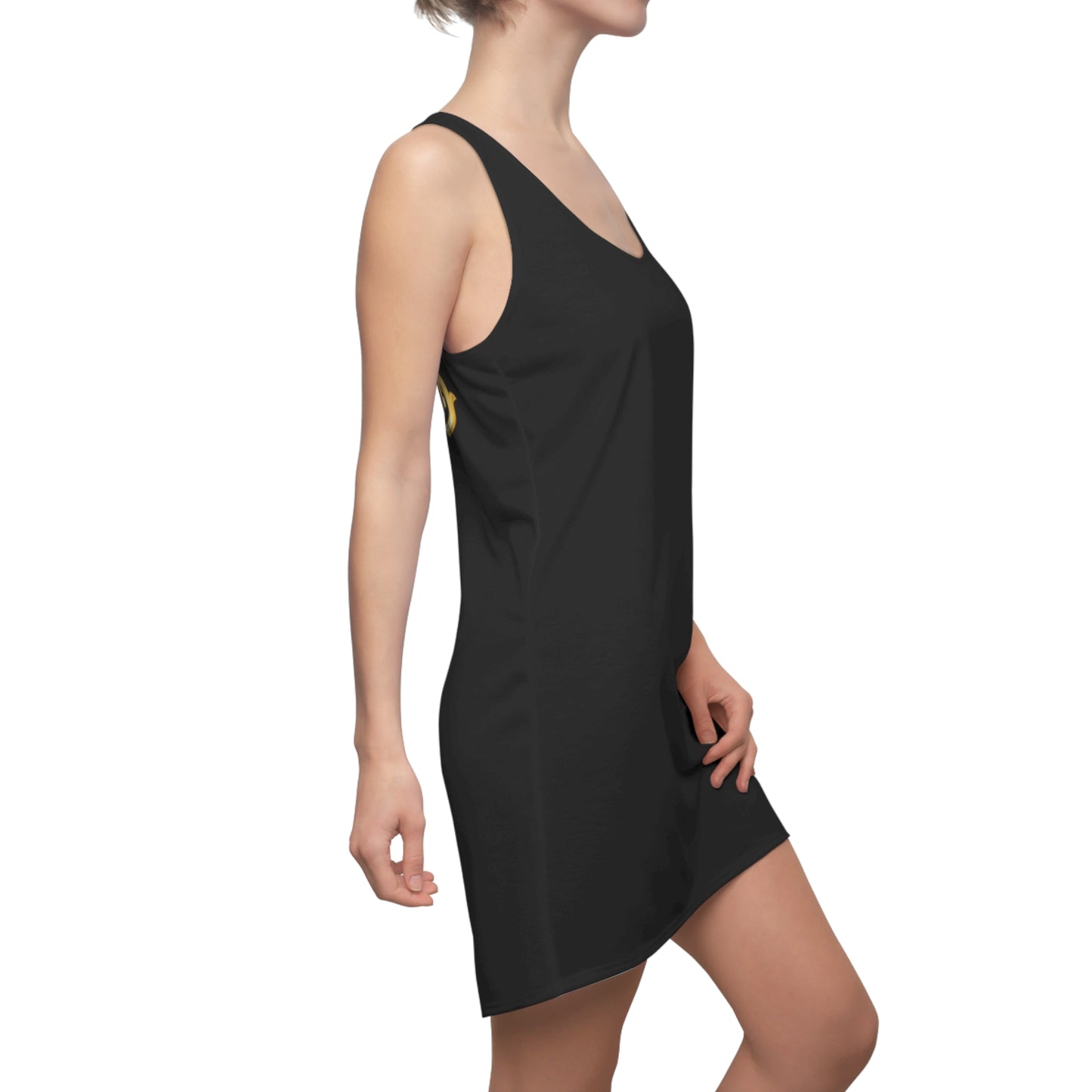 Elegant Baroque Racerback | Gold Ornament Racerback Kleid