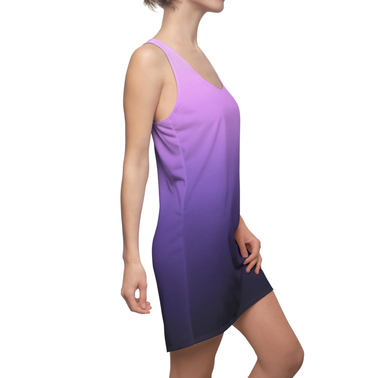 Lila Gradient Racerback Kleid – Elegantes Ombre Kleid
