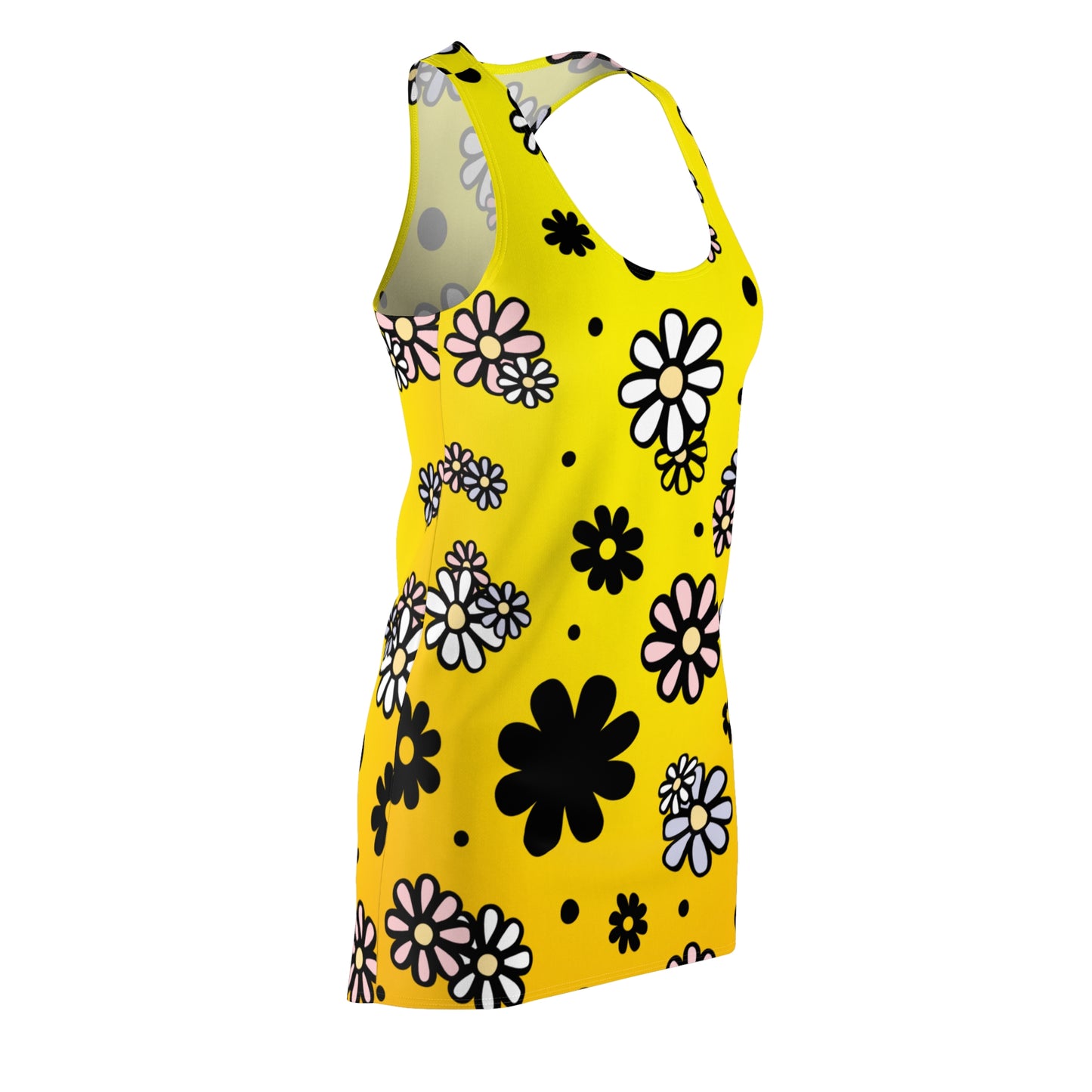 Racerback Damenkleid Sommer – Blumenmuster, verspielt & modern