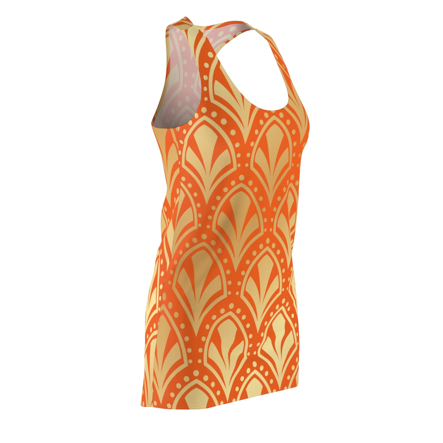 Luxury Racerback Dress mit Elegant Art Deco Muster