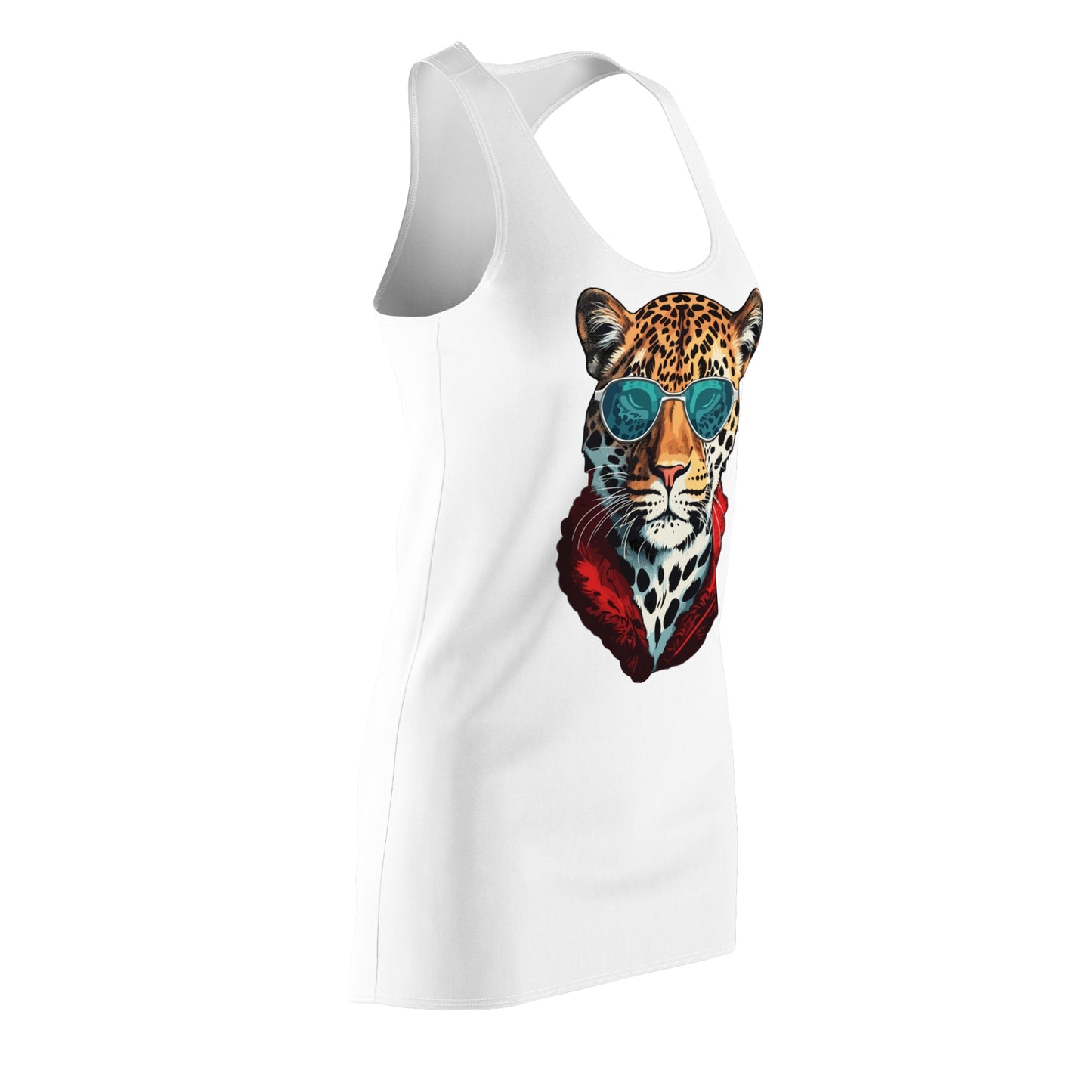 Leopard Sonnenbrille Racerback Kleid – Cooles Sommerkleid