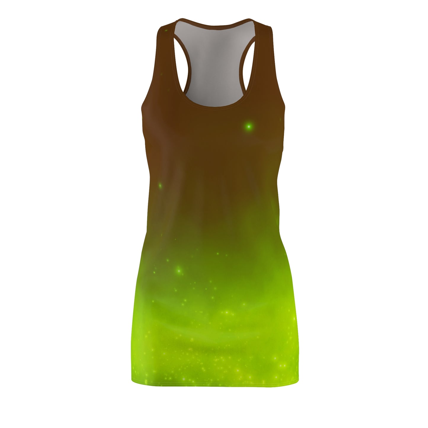 Racerback Kleid mit Braun-Grün Farbverlauf – leicht & sommerlich