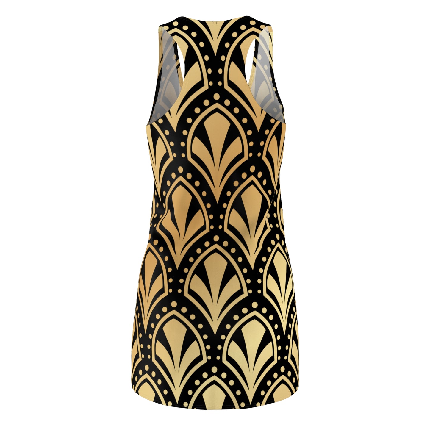 Luxury Racerback Dress mit Elegant Art Deco Muster