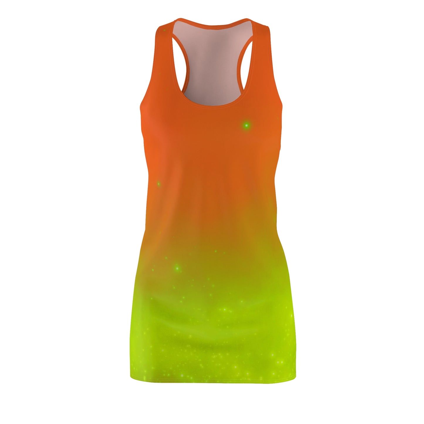 Racerback Kleid mit Orange-Grün Farbverlauf – leicht & sommerlich
