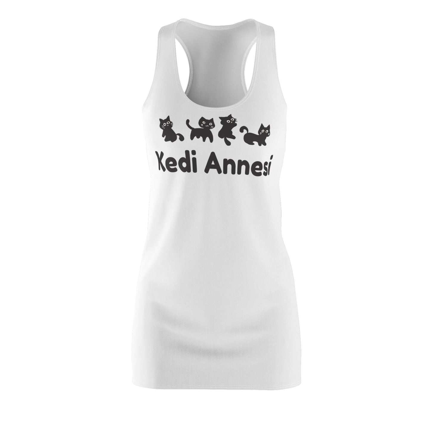 Katzenmama Racerback Kleid – Süßes Katzenmotiv Sommerkleid