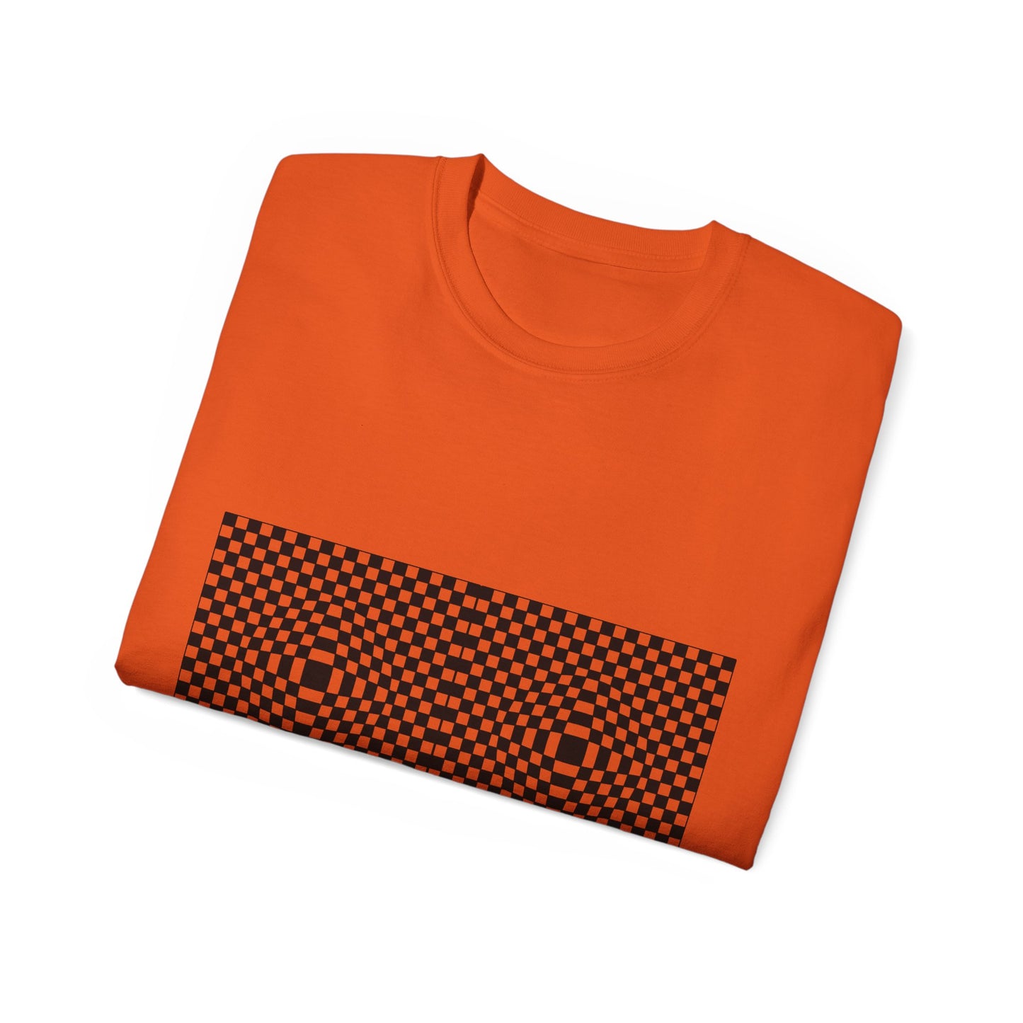 Optical Checkerboard Damen T-Shirt | Retro Illusion Streetwear