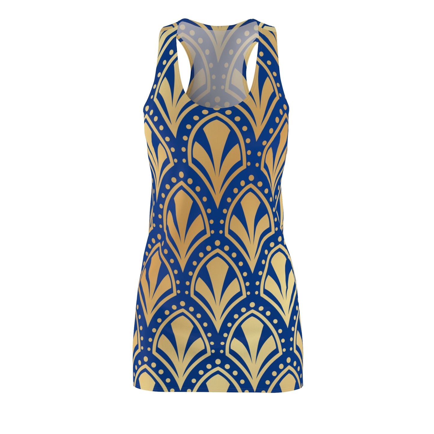 Luxury Racerback Dress mit Elegant Art Deco Muster