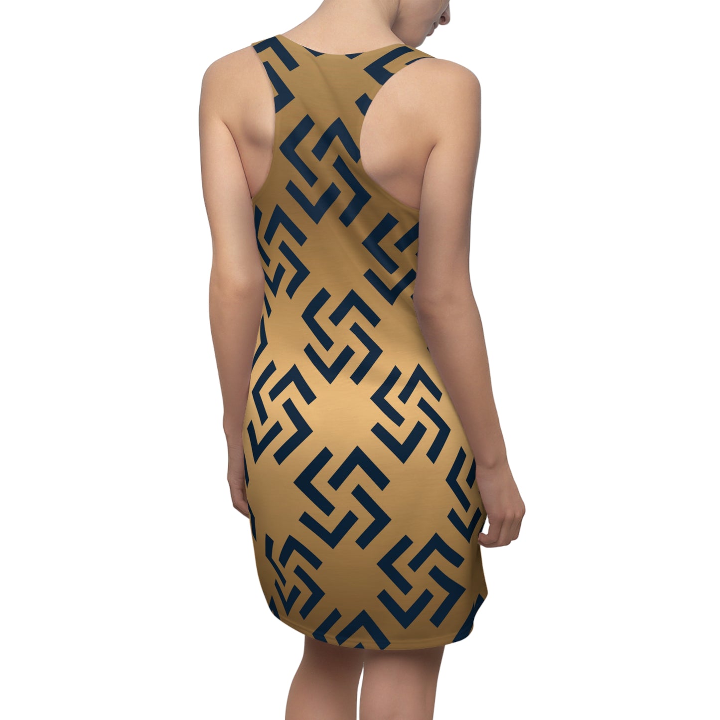 Geometric Pattern Racerback | Modernes Retro Muster Kleid